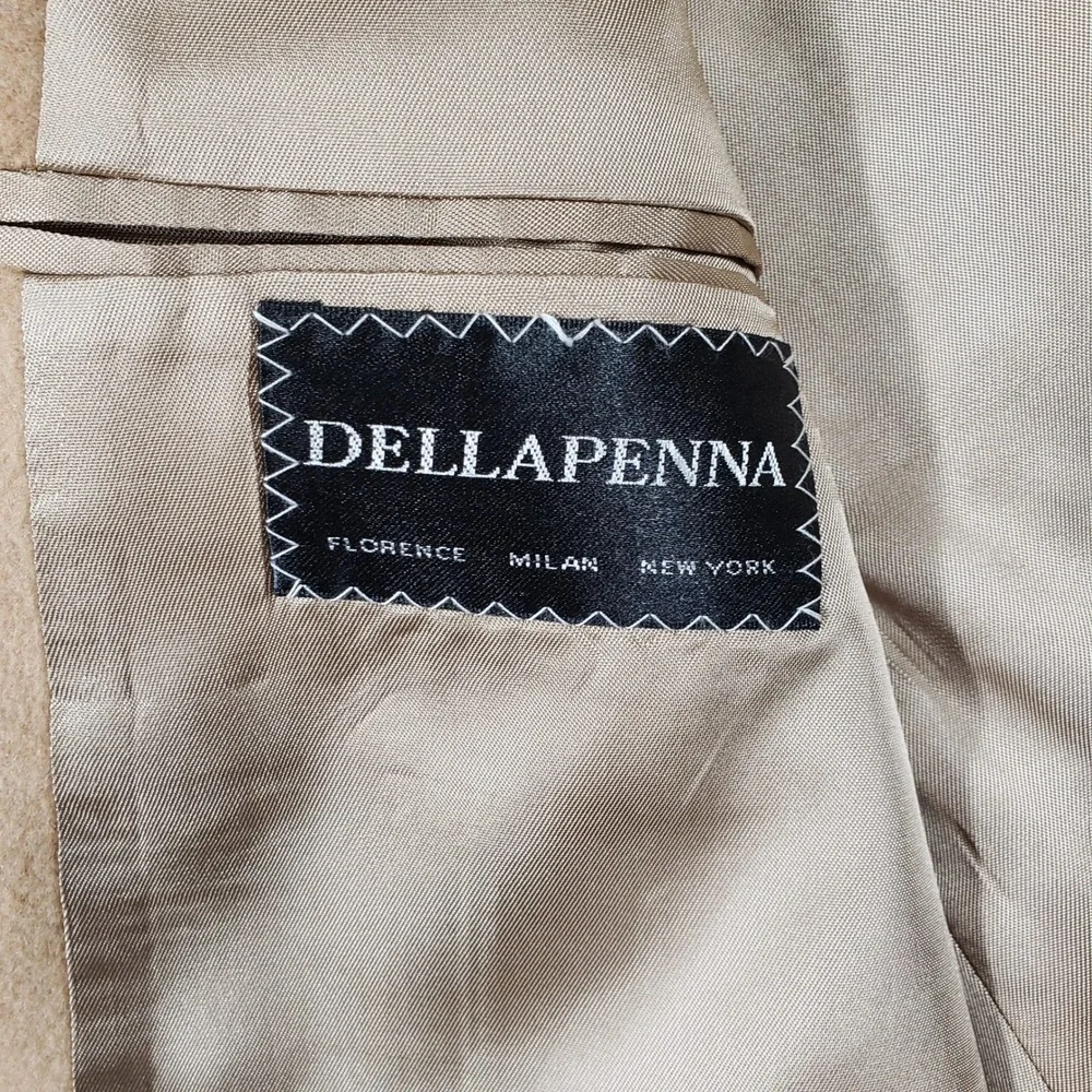Vintage Dellapenna Camel Hair Blazer 40R Tan Sport Coat USA‎ Indie Sleaze Grunge